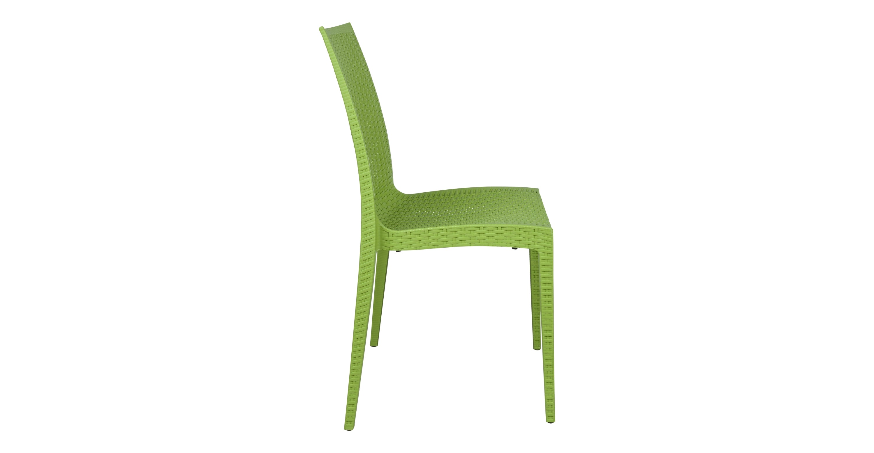 Mace Patio Outdoor Dining Chair with Weave Design in Polypropylene