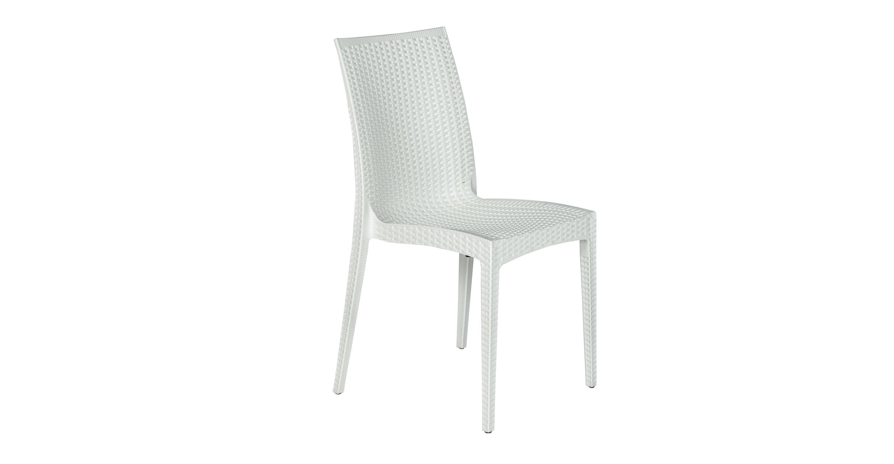 Mace Patio Outdoor Dining Chair with Weave Design in Polypropylene