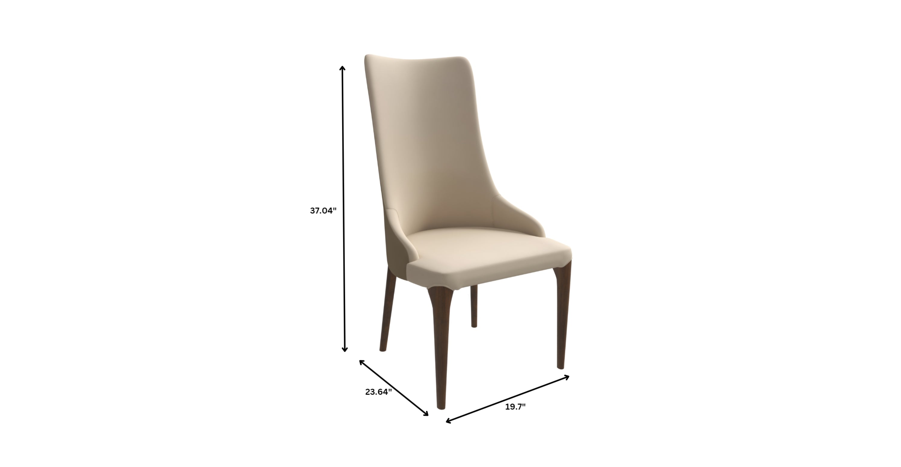 Elm Dining Chair with a Leather/Velvet Seat and a Two-Tone Color Design Backrest in Ash Wood