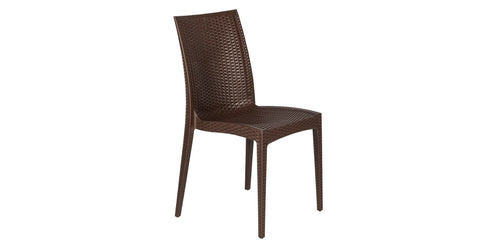 Mace Patio Outdoor Dining Chair with Weave Design in Polypropylene