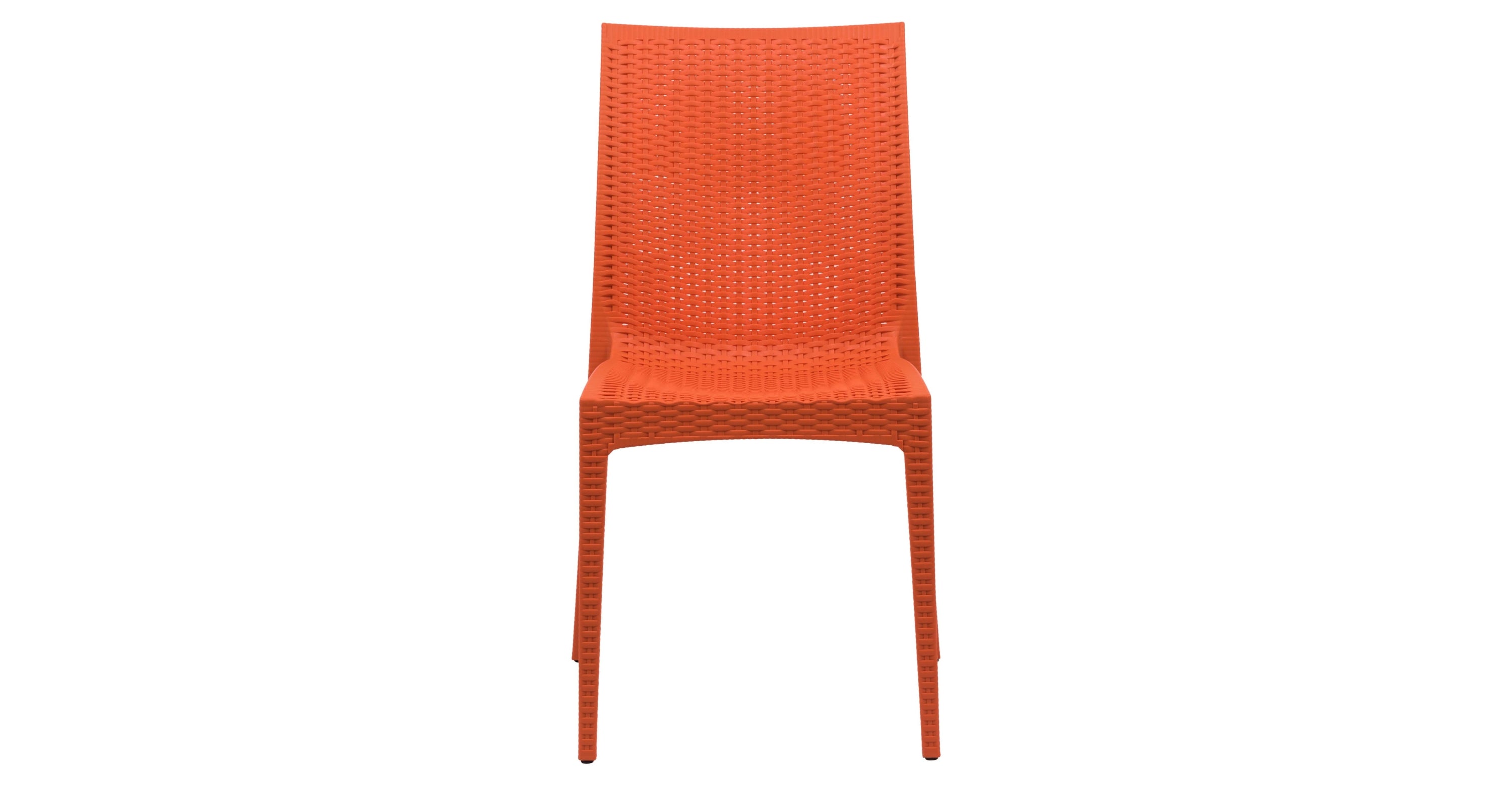 Mace Patio Outdoor Dining Chair with Weave Design in Polypropylene