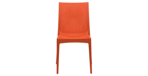 Mace Patio Outdoor Dining Chair with Weave Design in Polypropylene