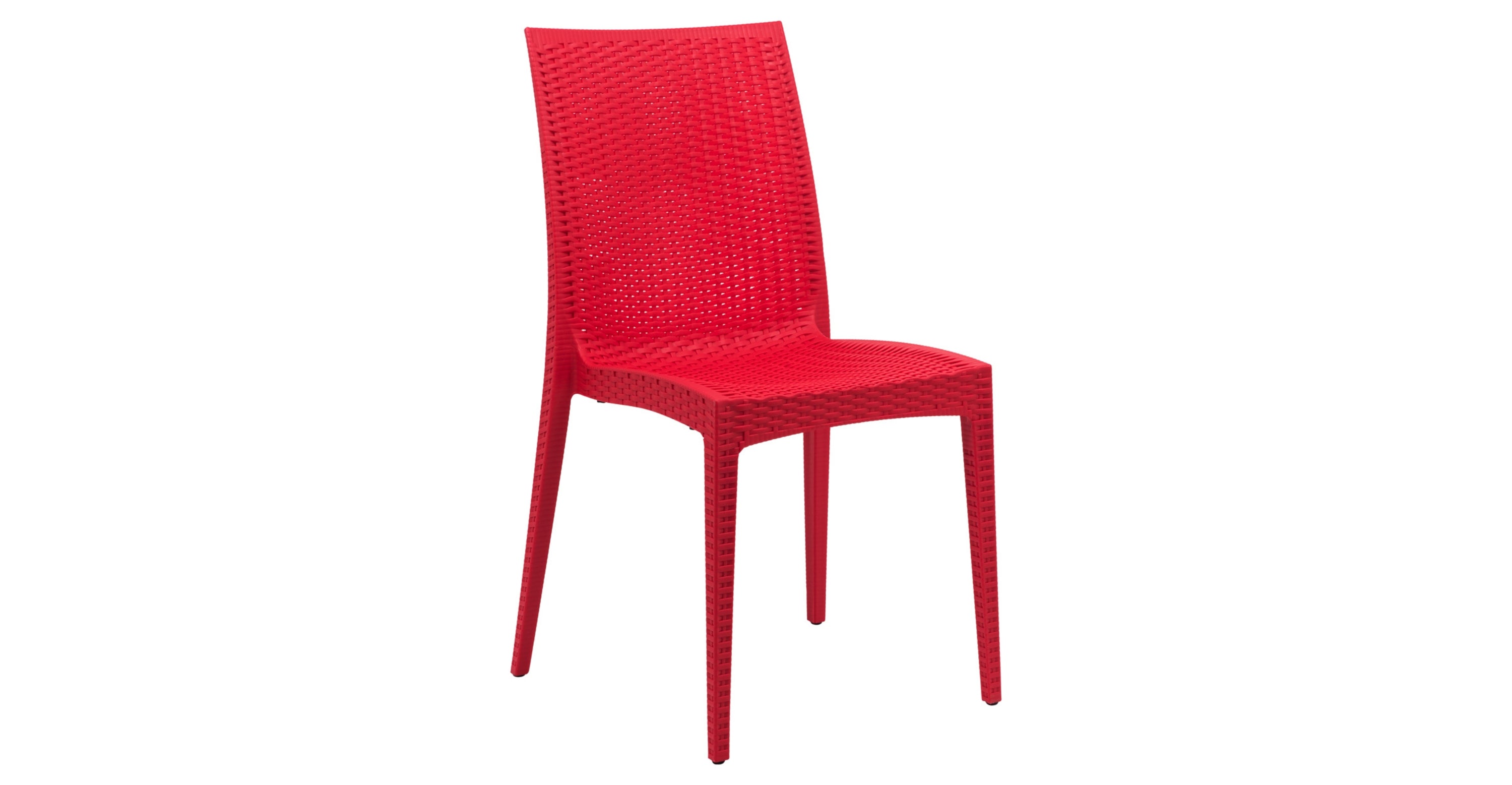 Mace Patio Outdoor Dining Chair with Weave Design in Polypropylene