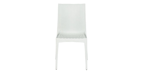 Mace Patio Outdoor Dining Chair with Weave Design in Polypropylene