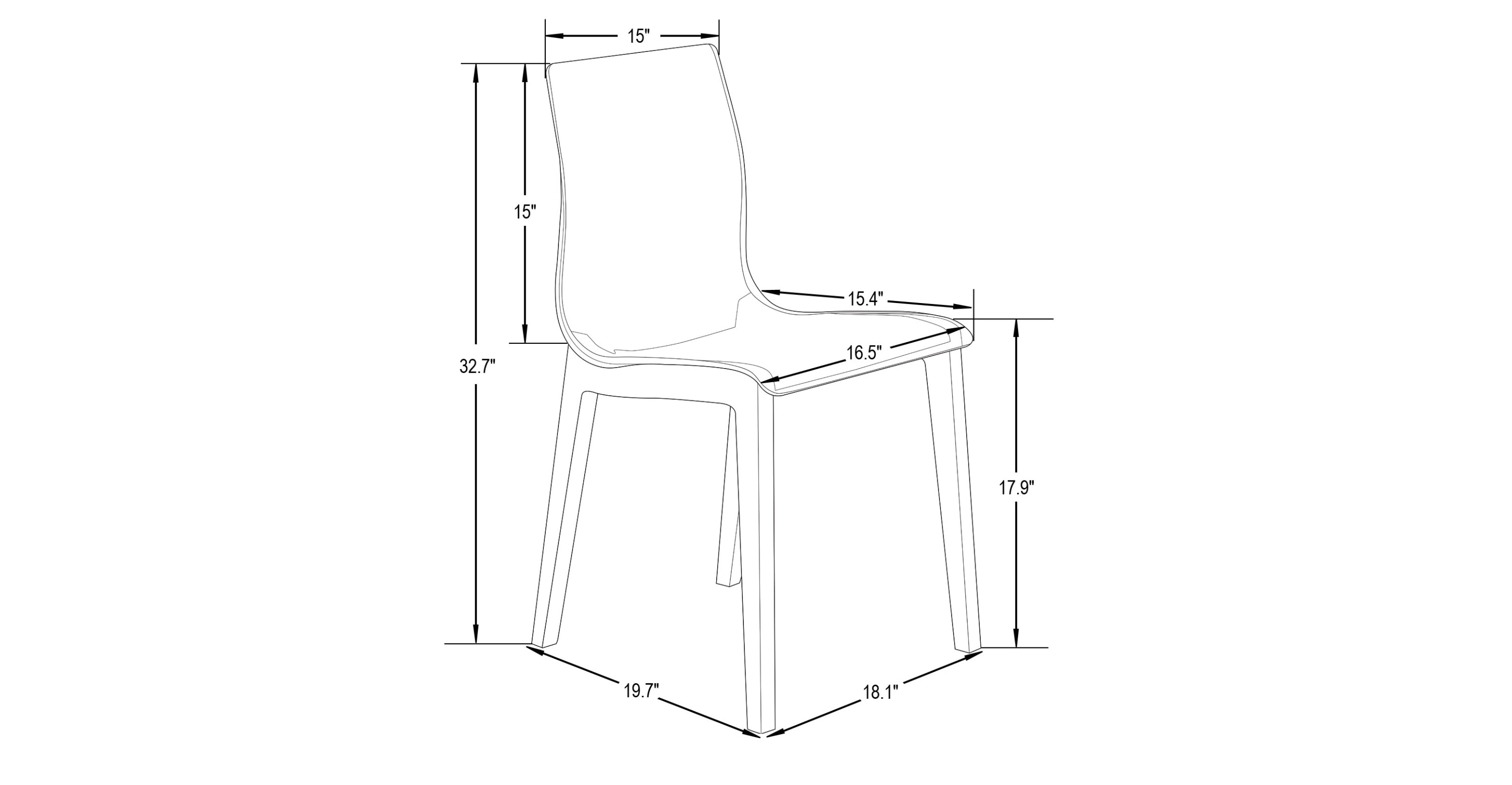 Marsden Modern Dining Side Chair With Beech Wood Legs