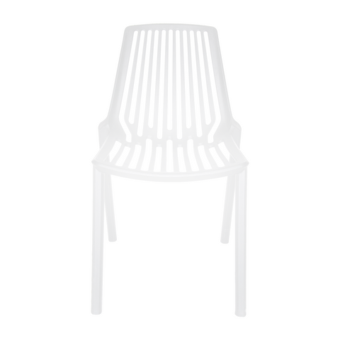 Acken Mid-Century Modern Plastic Dining Chair for Kitchen and Dining Room, Set of 2