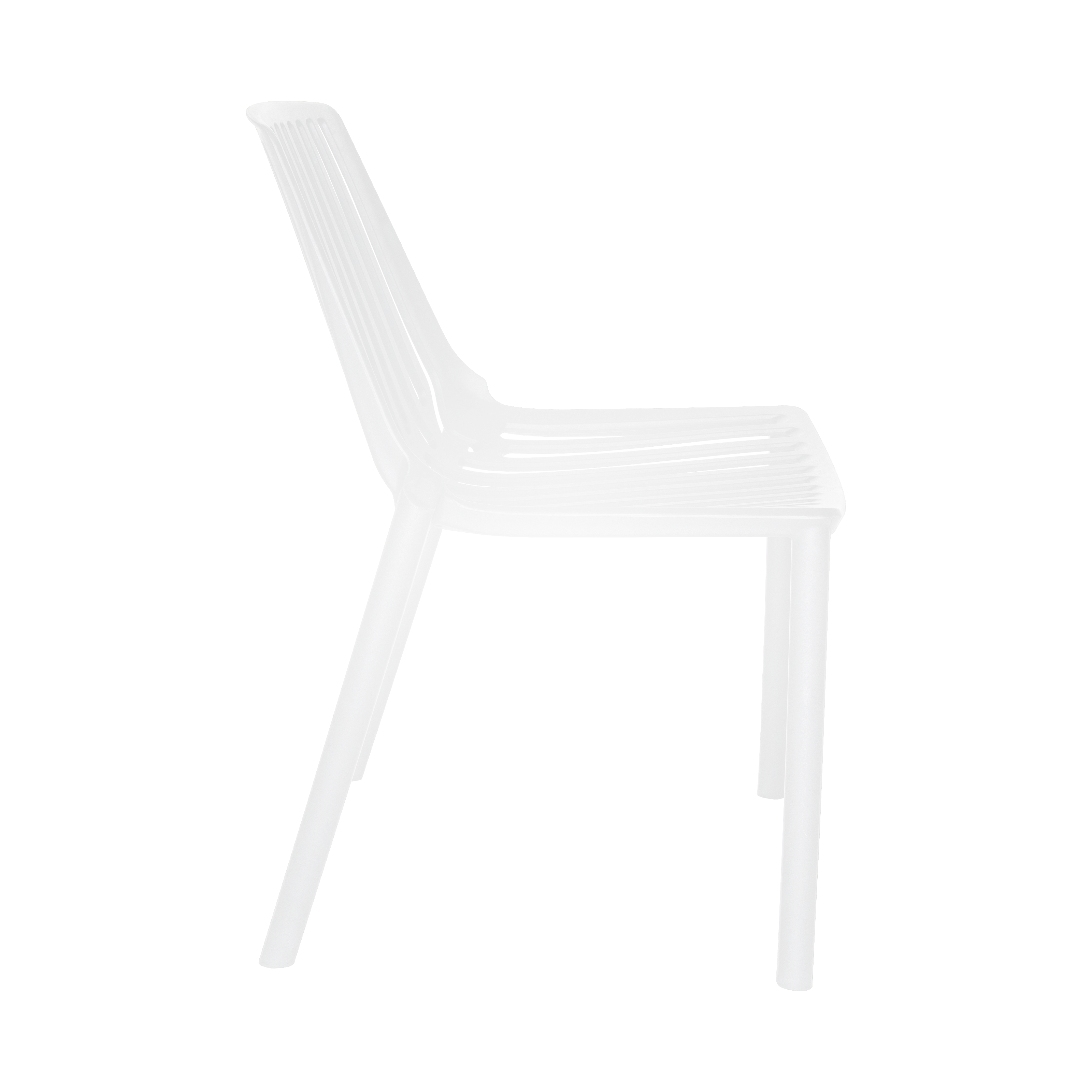 Acken Mid-Century Modern Plastic Dining Chair for Kitchen and Dining Room, Set of 2