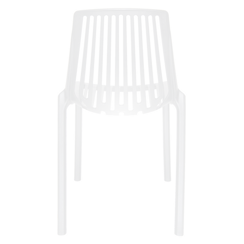 Acken Mid-Century Modern Plastic Dining Chair for Kitchen and Dining Room, Set of 2