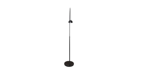 Arco Modern 76" Arched Floor Lamp: Black Marble Base & Metal Dome Shade Black