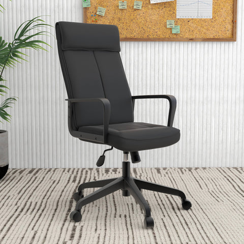 Aiaria High-Back Ergonomic Office Chair with Adjustable Height, Swivel, and Tilt