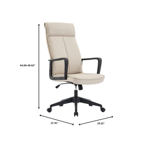 Aiaria High-Back Ergonomic Office Chair with Adjustable Height, Swivel, and Tilt