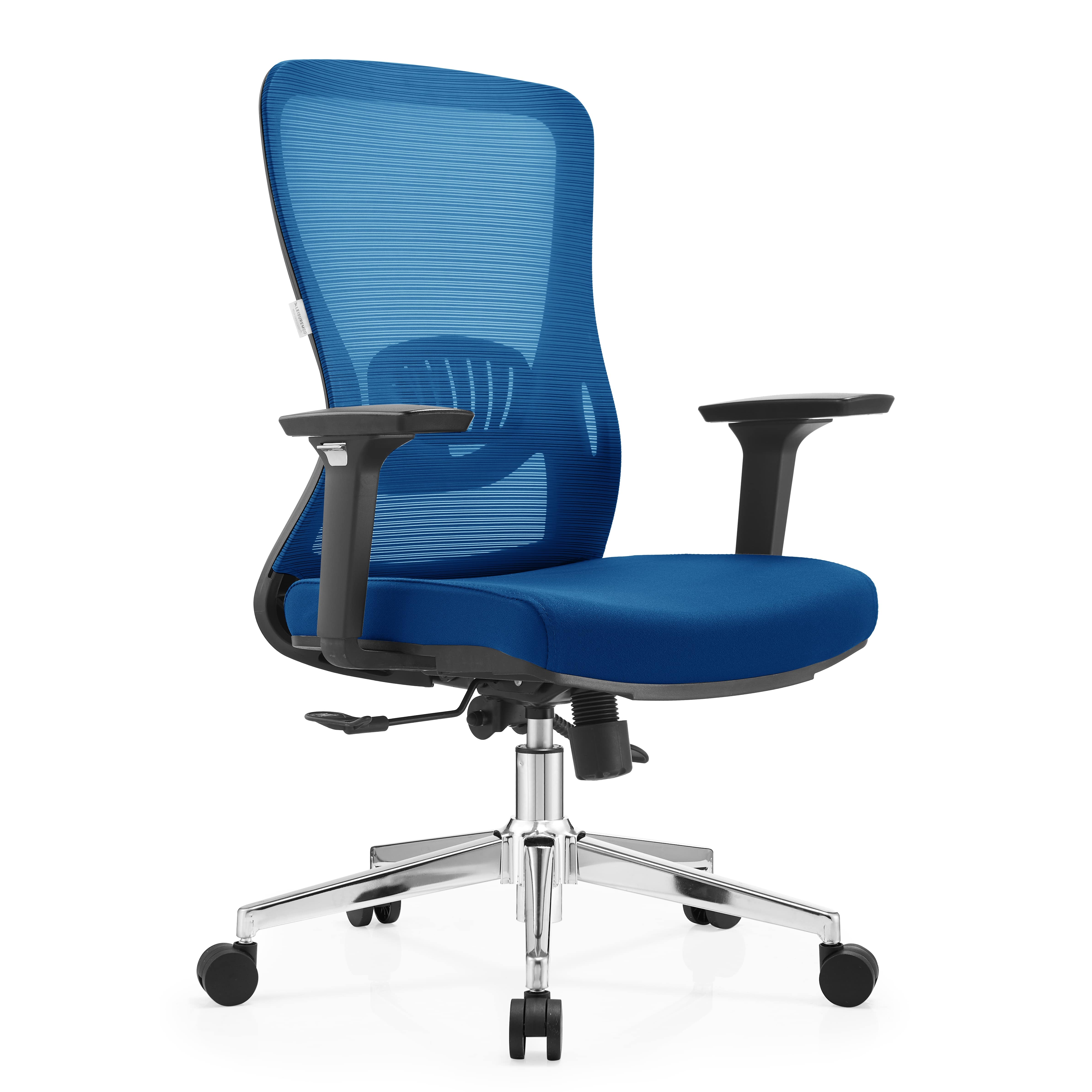 Adorit Mid-Back Adjustable  Office Chair Upholstered in Cotton with Mesh Back