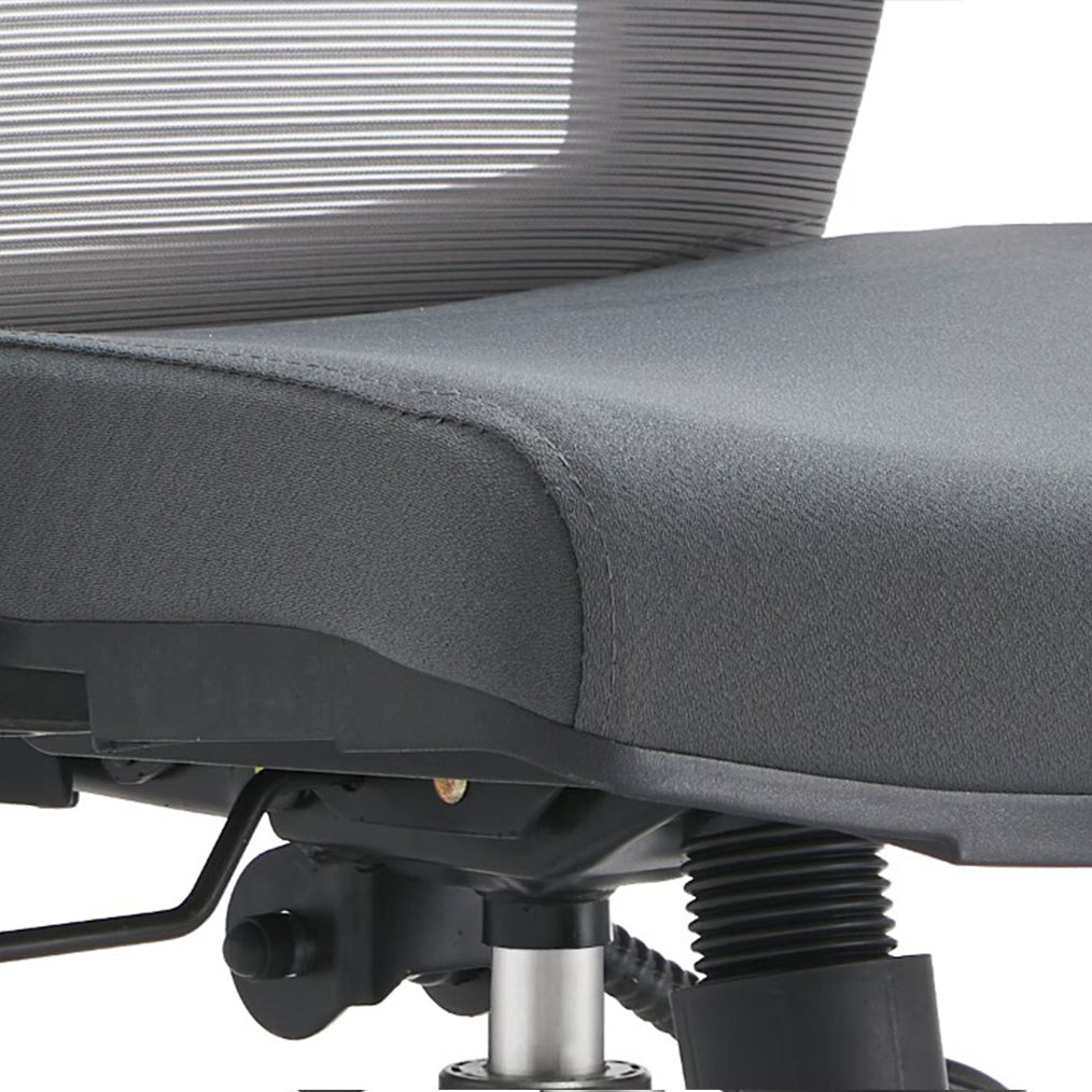 Adorit Mid-Back Adjustable  Office Chair Upholstered in Cotton with Mesh Back