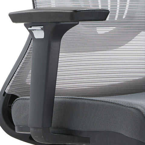 Adorit Mid-Back Adjustable  Office Chair Upholstered in Cotton with Mesh Back