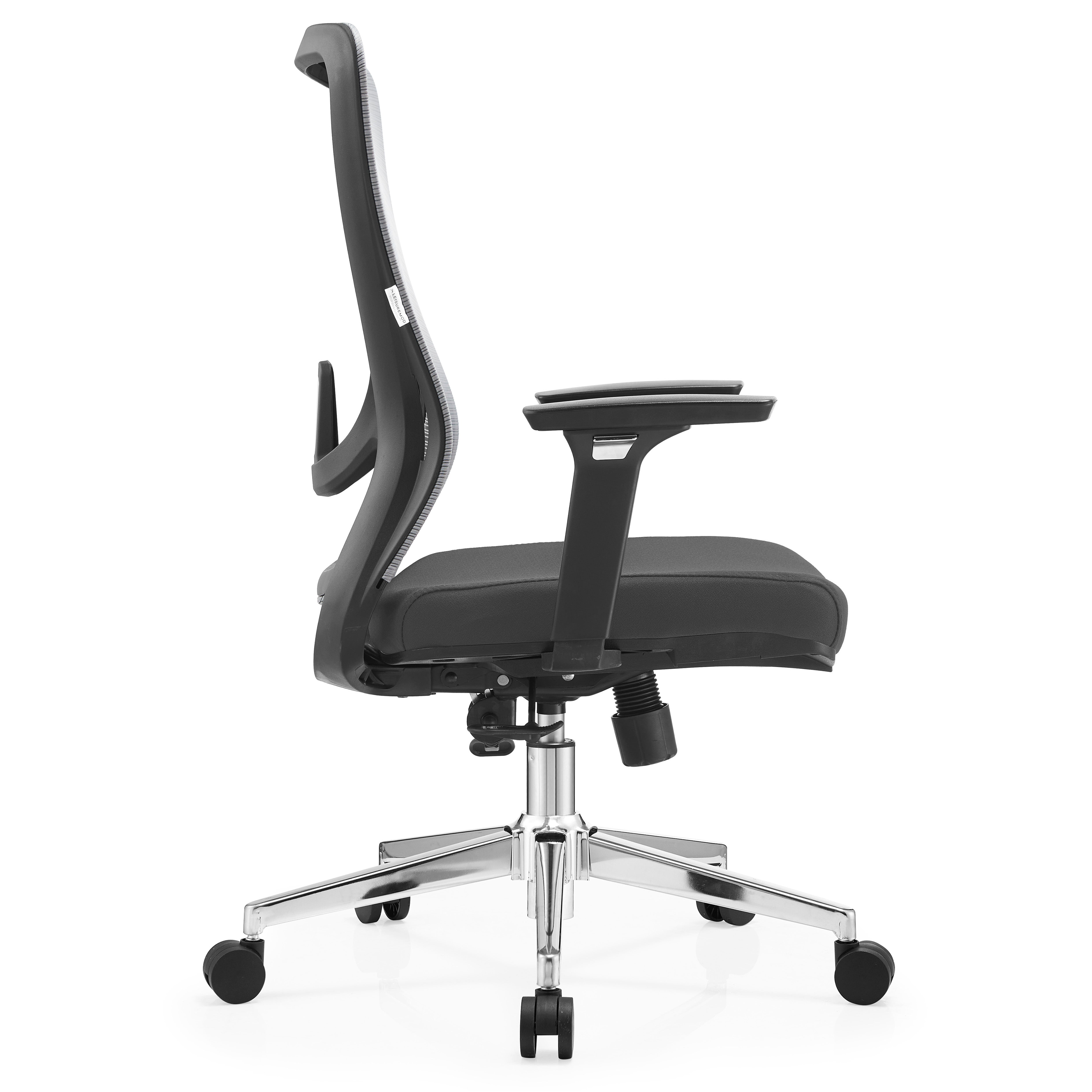 Adorit Mid-Back Adjustable  Office Chair Upholstered in Cotton with Mesh Back