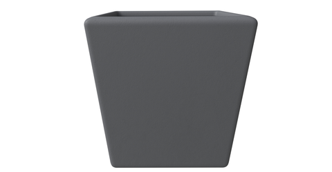 Blossom Fiberstone Tapered Square Planter Pot in Dark Grey 19 Inch