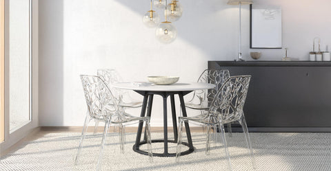 Cornelia Modern ABS Plastic Dining Side Chair Clear