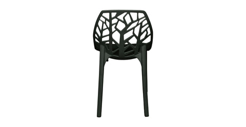 Cornelia Modern ABS Plastic Dining Side Chair Solid Black