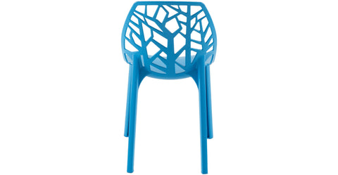 Cornelia Modern ABS Plastic Dining Side Chair Blue