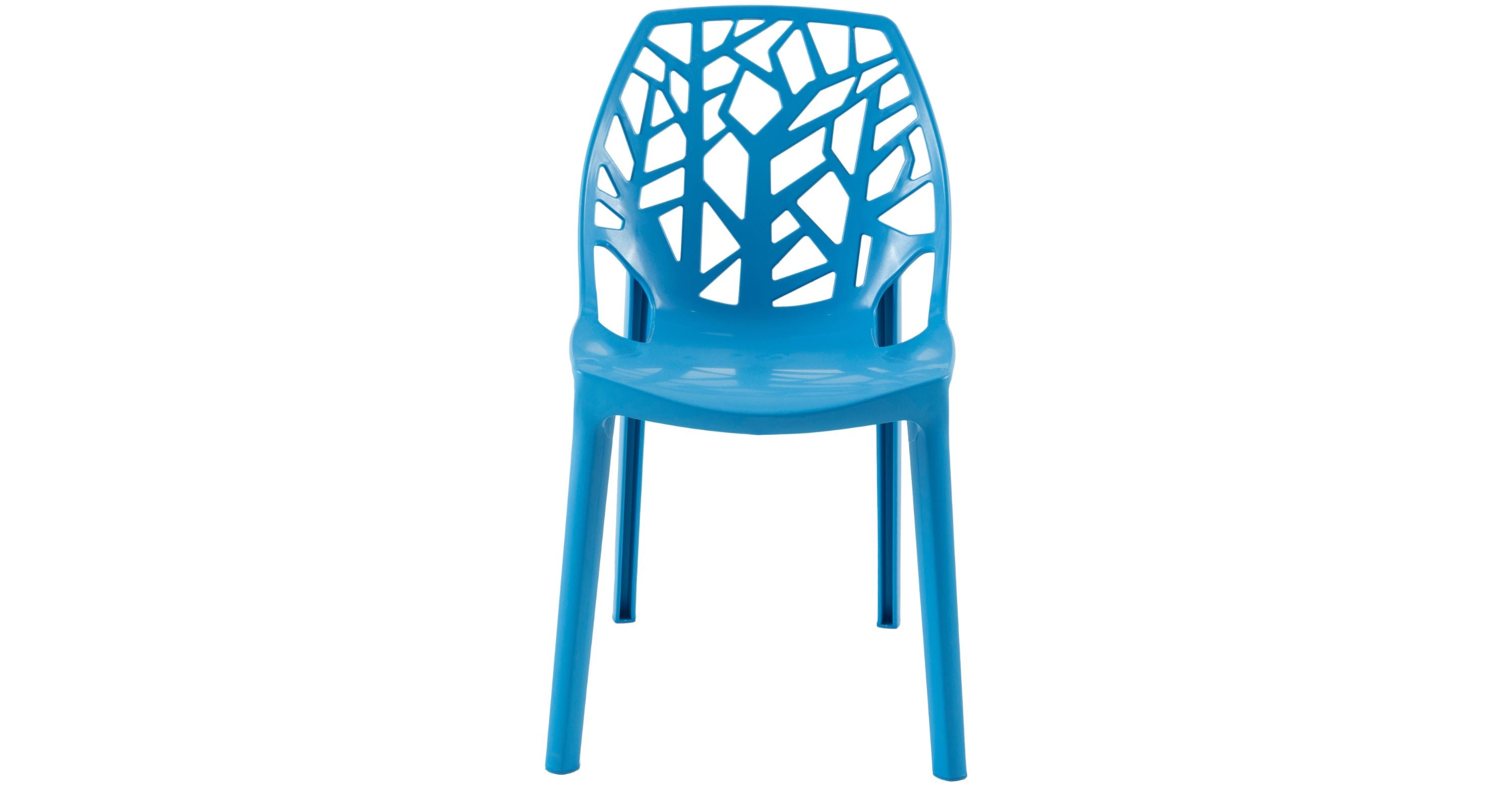 Cornelia Modern ABS Plastic Dining Side Chair Blue