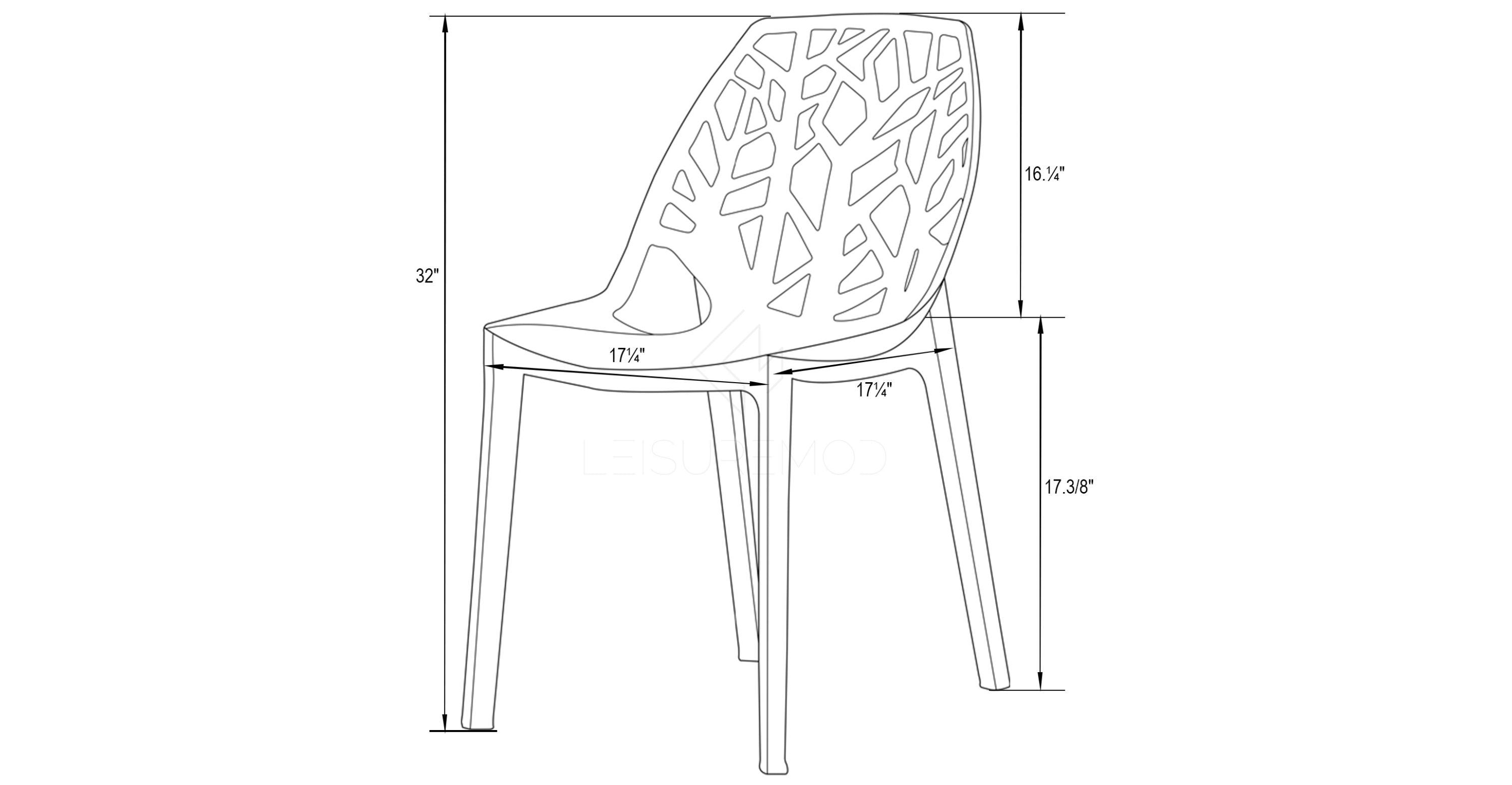 Cornelia Modern ABS Plastic Dining Side Chair Blue