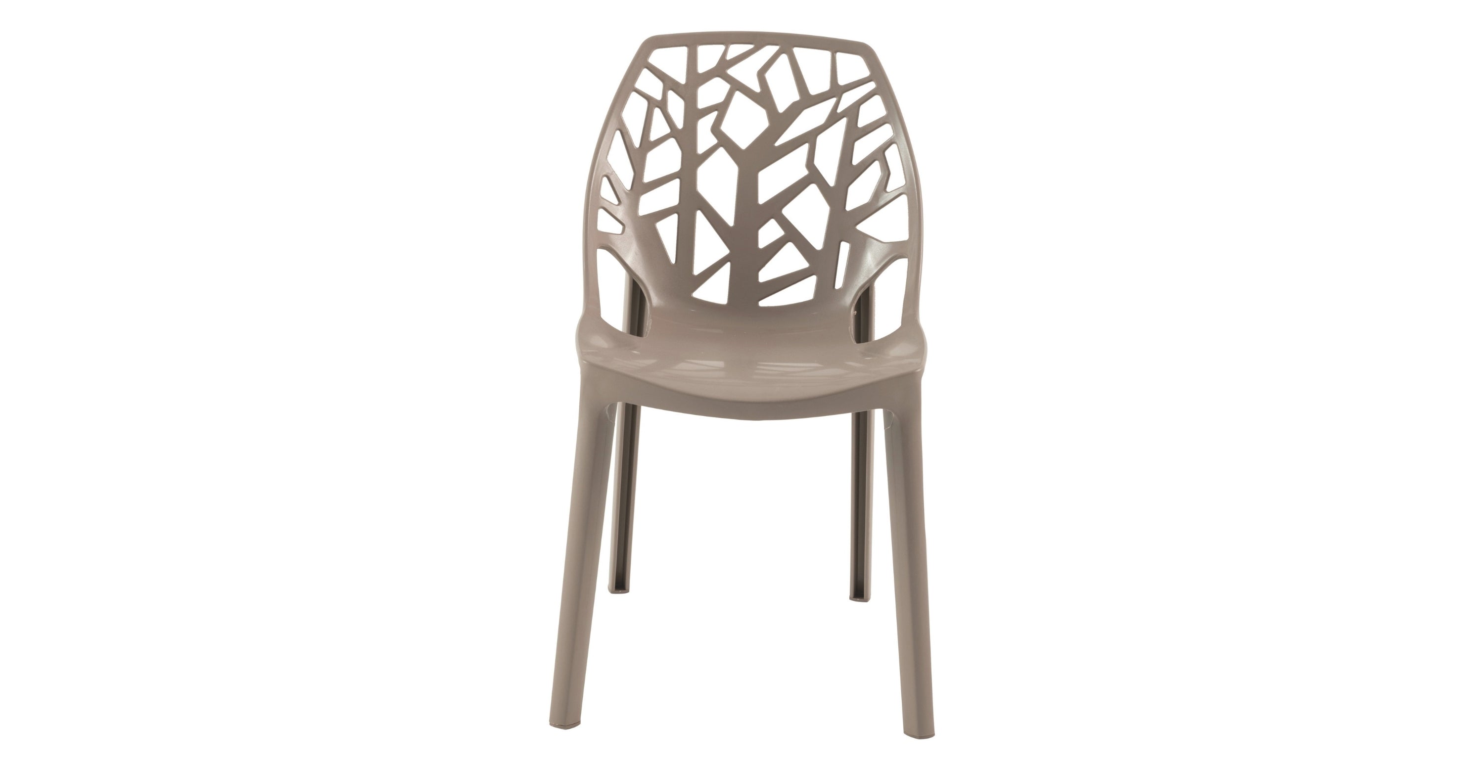 Cornelia Modern ABS Plastic Dining Side Chair Taupe