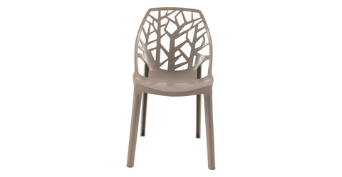 Cornelia Modern ABS Plastic Dining Side Chair Taupe