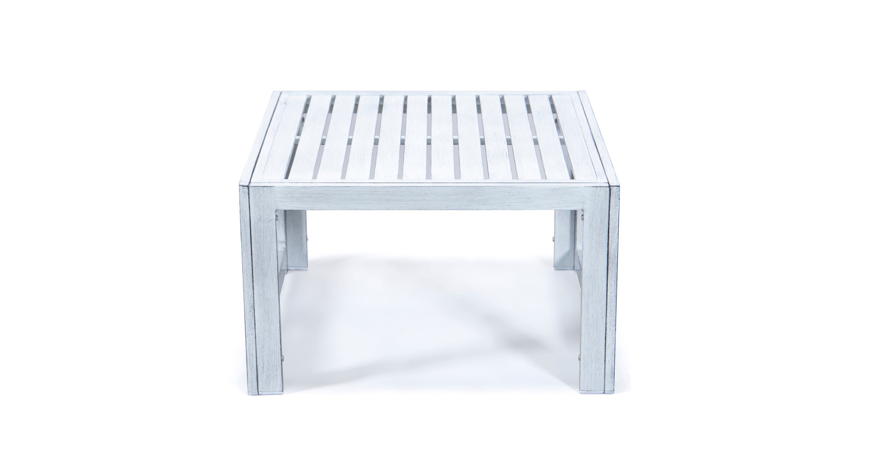 Chelsea Aluminum Patio Coffee Table Weathered Grey