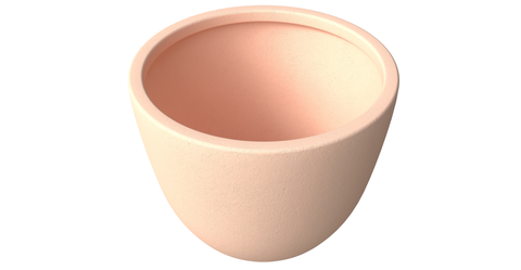 Dahlia Modern Fiberstone and MgO Clay Planter Pot for Indoor and Outdoor 11 Inch / Terracota