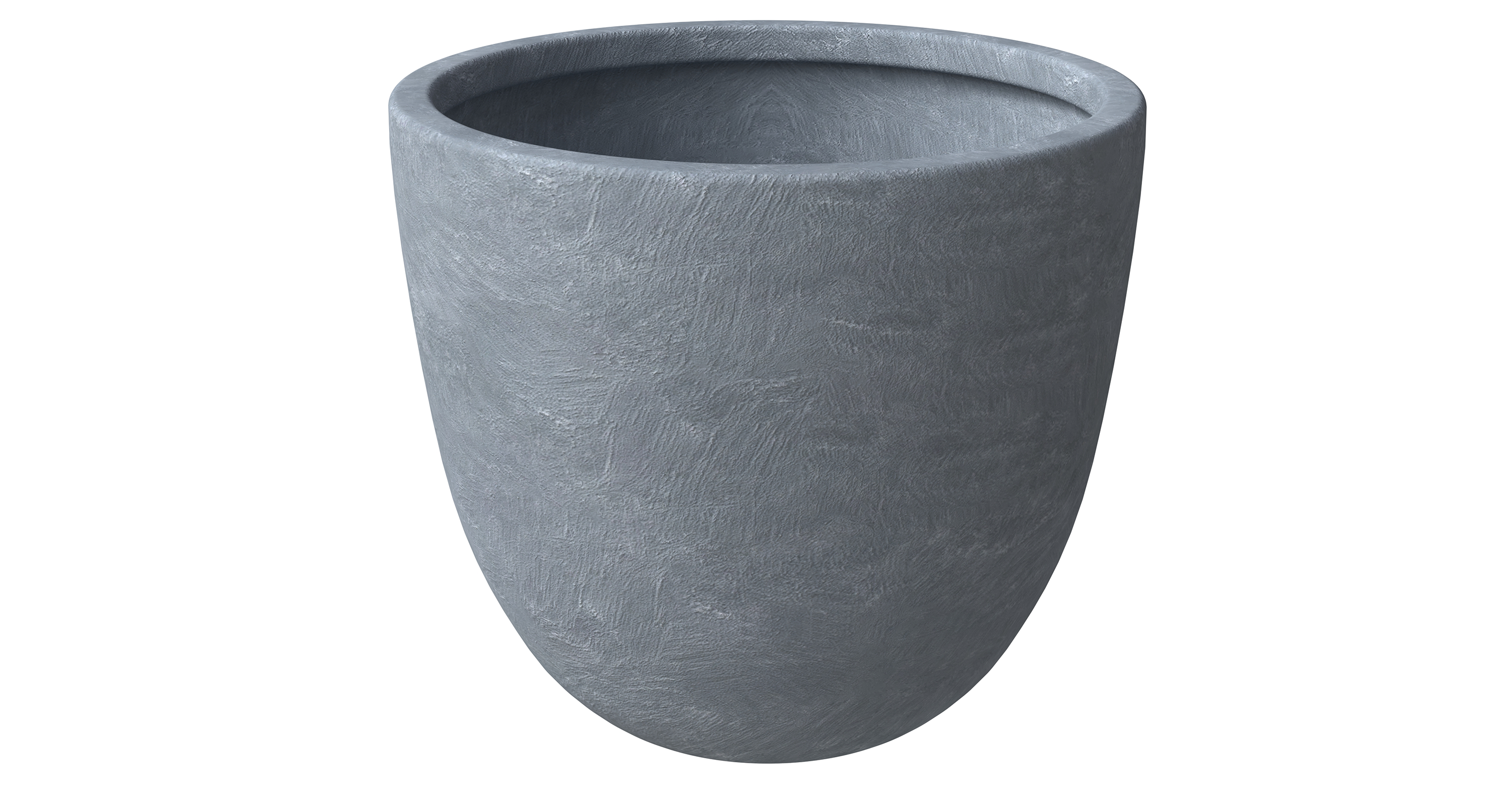 Dahlia Modern Fiberstone and MgO Clay Planter Pot for Indoor and Outdoor 14 Inch / Aged Concrete