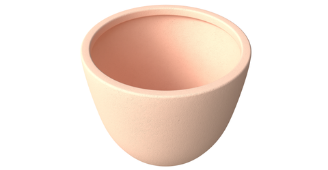 Dahlia Modern Fiberstone and MgO Clay Planter Pot for Indoor and Outdoor 14 Inch / Terracota