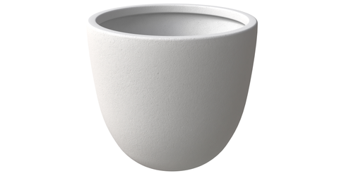 Dahlia Modern Fiberstone and MgO Clay Planter Pot for Indoor and Outdoor 14 Inch / White