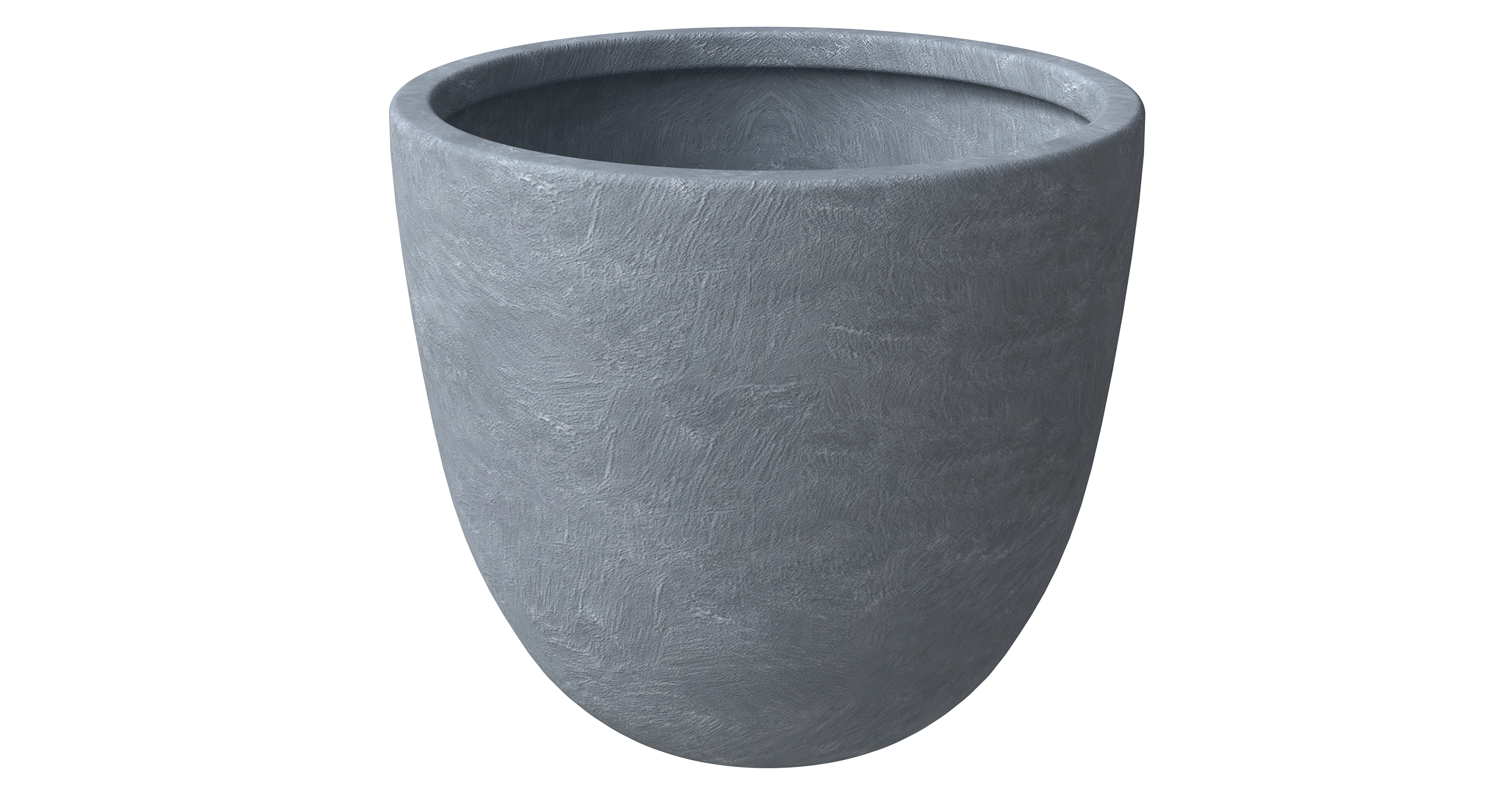 Dahlia Modern Fiberstone and MgO Clay Planter Pot for Indoor and Outdoor 16 Inch / Aged Concrete