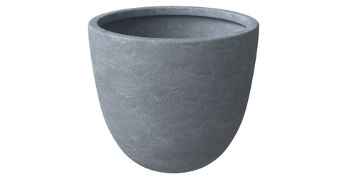 Dahlia Modern Fiberstone and MgO Clay Planter Pot for Indoor and Outdoor 16 Inch / Aged Concrete