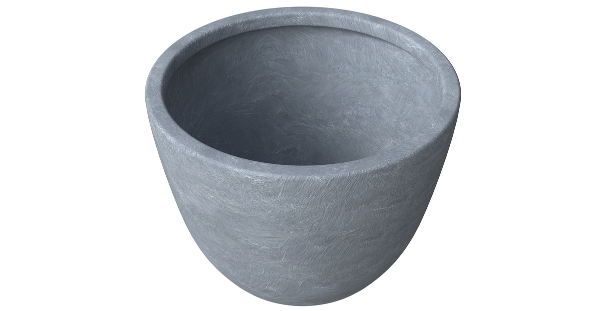 Dahlia Modern Fiberstone and MgO Clay Planter Pot for Indoor and Outdoor 16 Inch / Aged Concrete