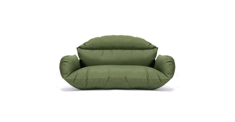 Hanging 2 person Egg Swing Cushion Dark Green