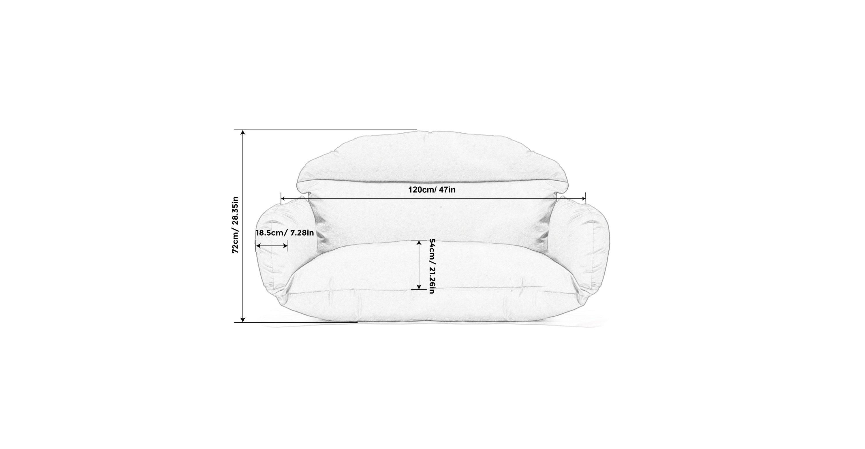 Hanging 2 person Egg Swing Cushion White