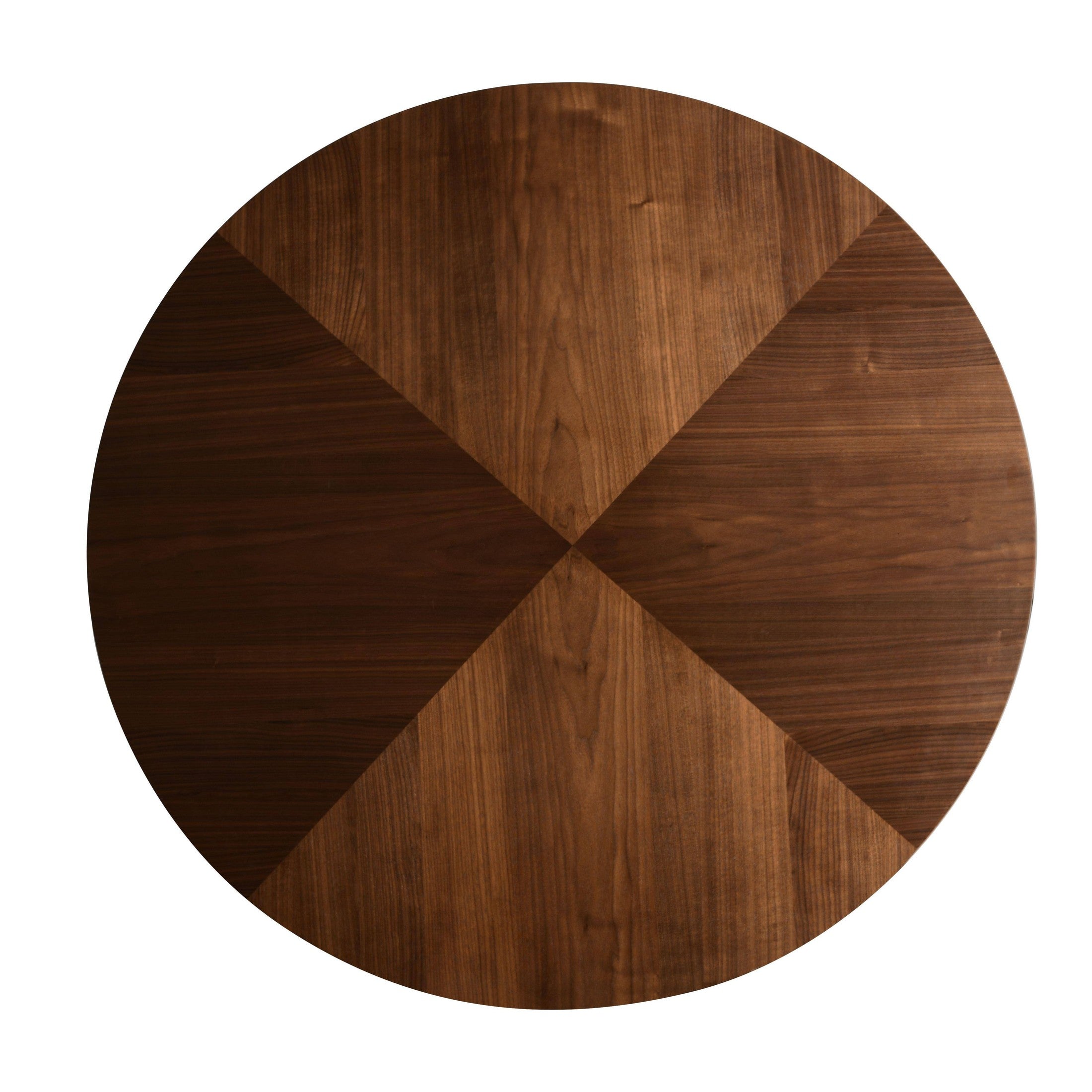 Fynix 47” Round Dining Table with Ash Wood Veneer Top and Pedestal Base