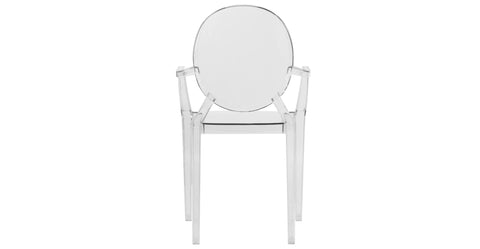 Carroll Modern Acrylic Dining Armchair Clear