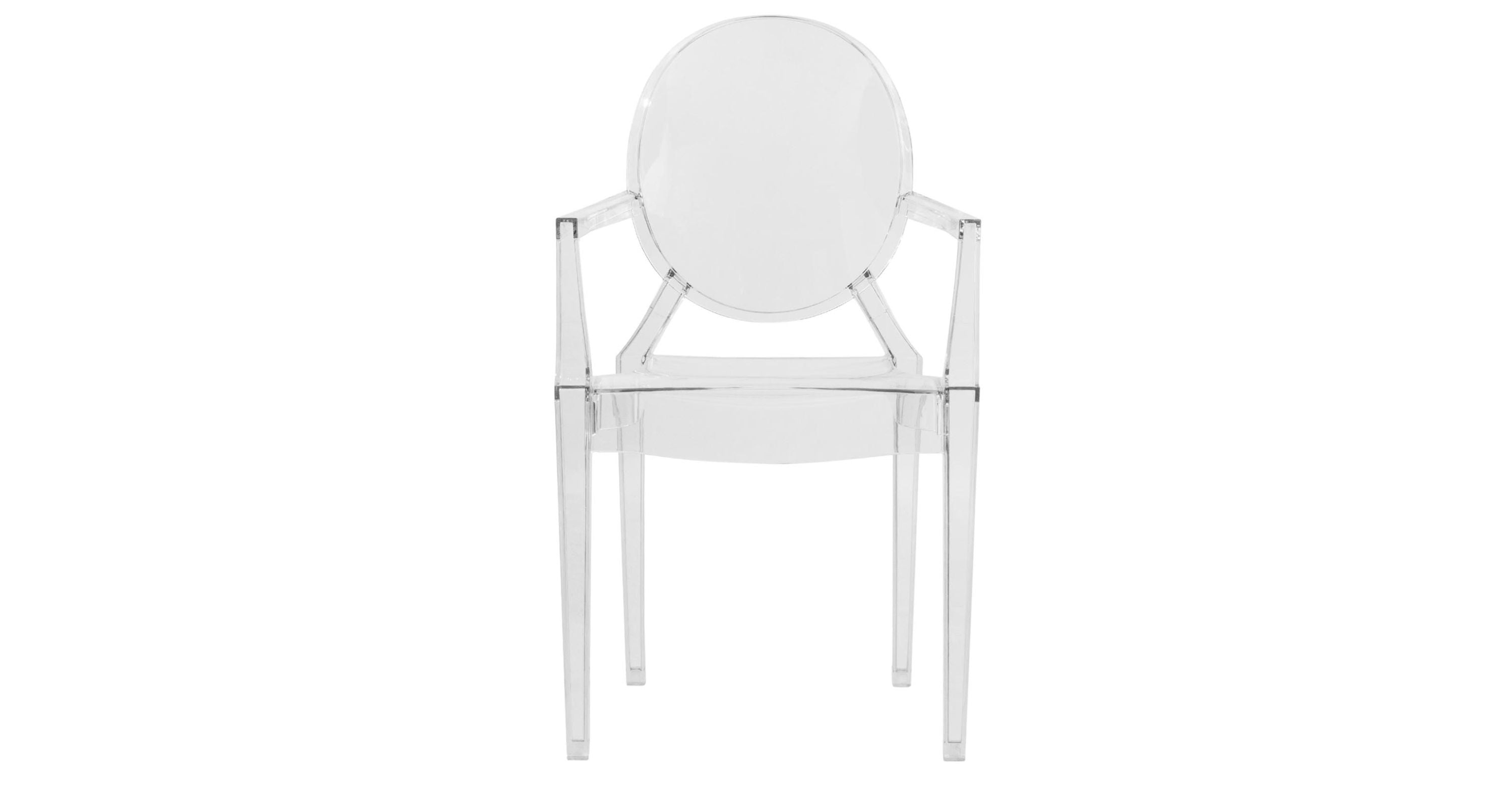 Carroll Modern Acrylic Dining Armchair Clear