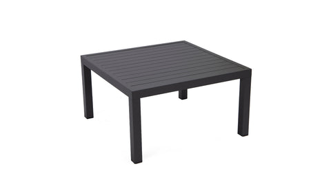 Hamilton Modern Aluminum Outdoor Patio Coffee Table in Black