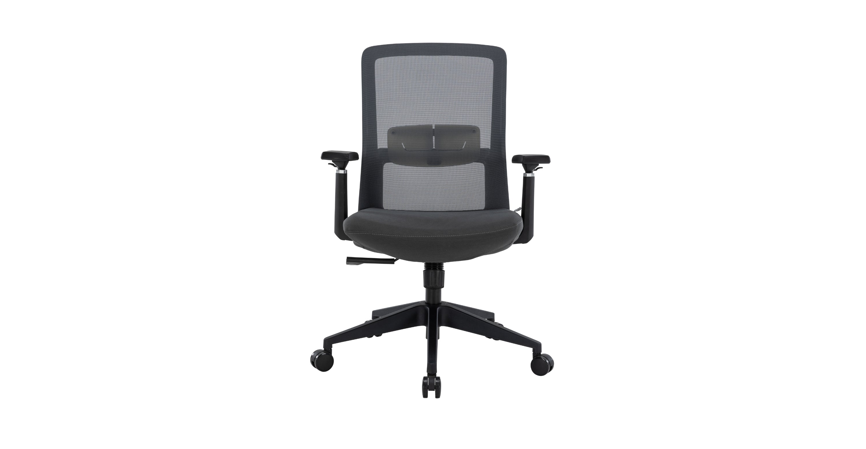 Ingram Ergonomic Modern Office Mesh Task Chair With Adjustable Height Grey/Grey