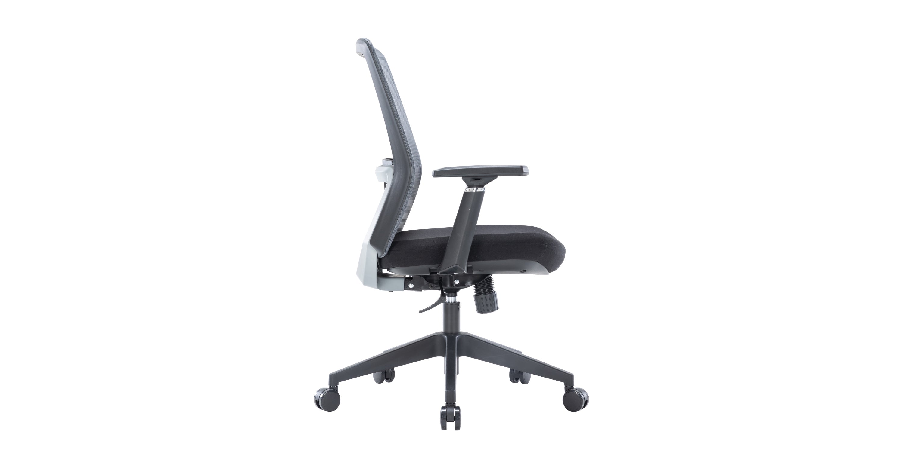 Ingram Ergonomic Modern Office Mesh Task Chair With Adjustable Height Grey