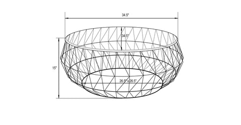 Malibu Modern Round Glass Top Coffee Table With Chrome Base White