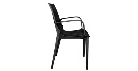 Kent Outdoor Dining Arm Chair Black