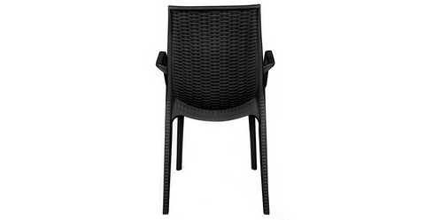 Kent Outdoor Dining Arm Chair Black