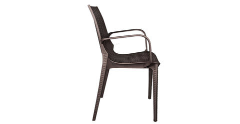 Kent Outdoor Dining Arm Chair Brown