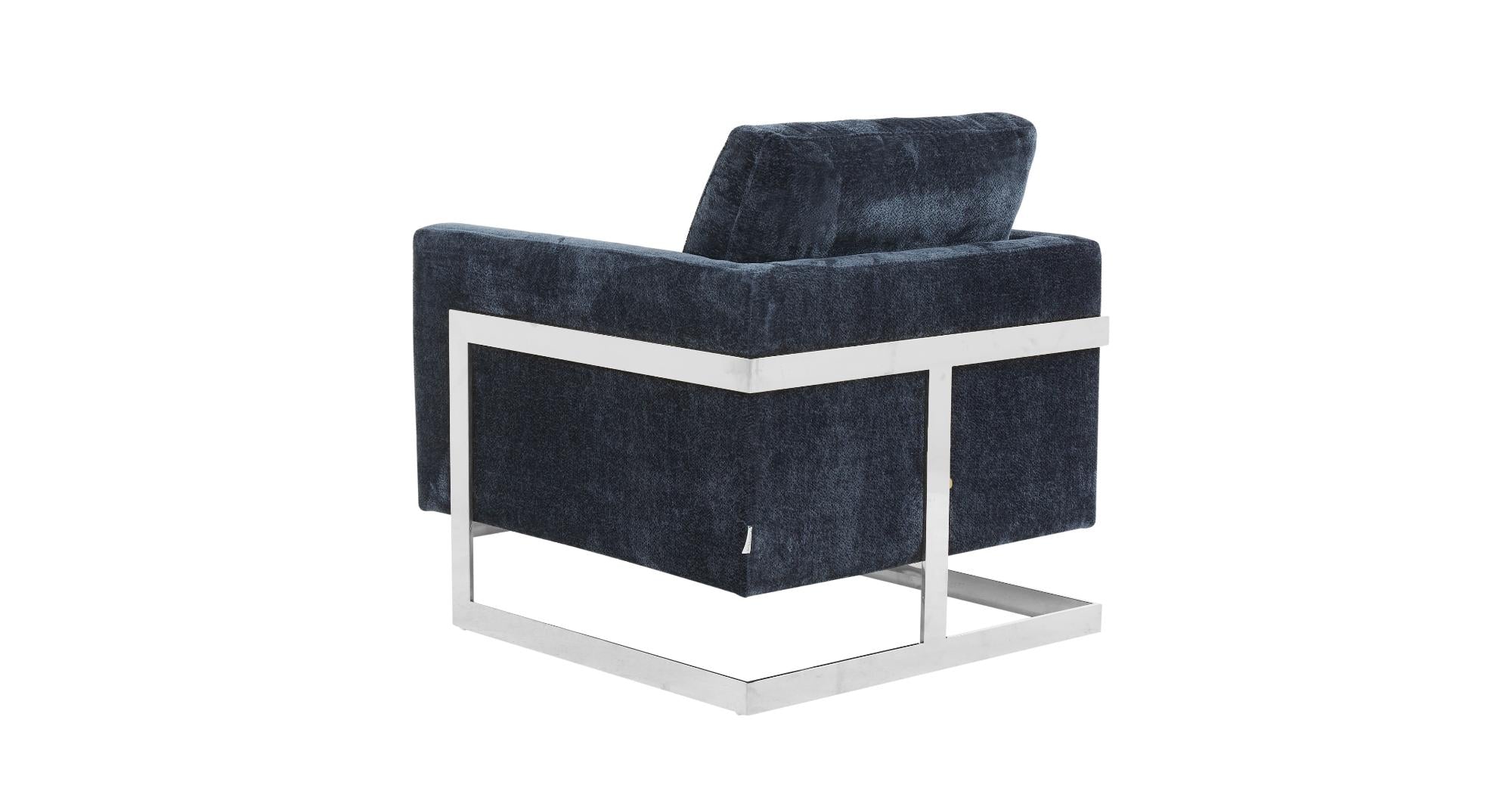 Lincoln Accent Chair Upholstered in Boucle with Black Stainless-Steel Frame