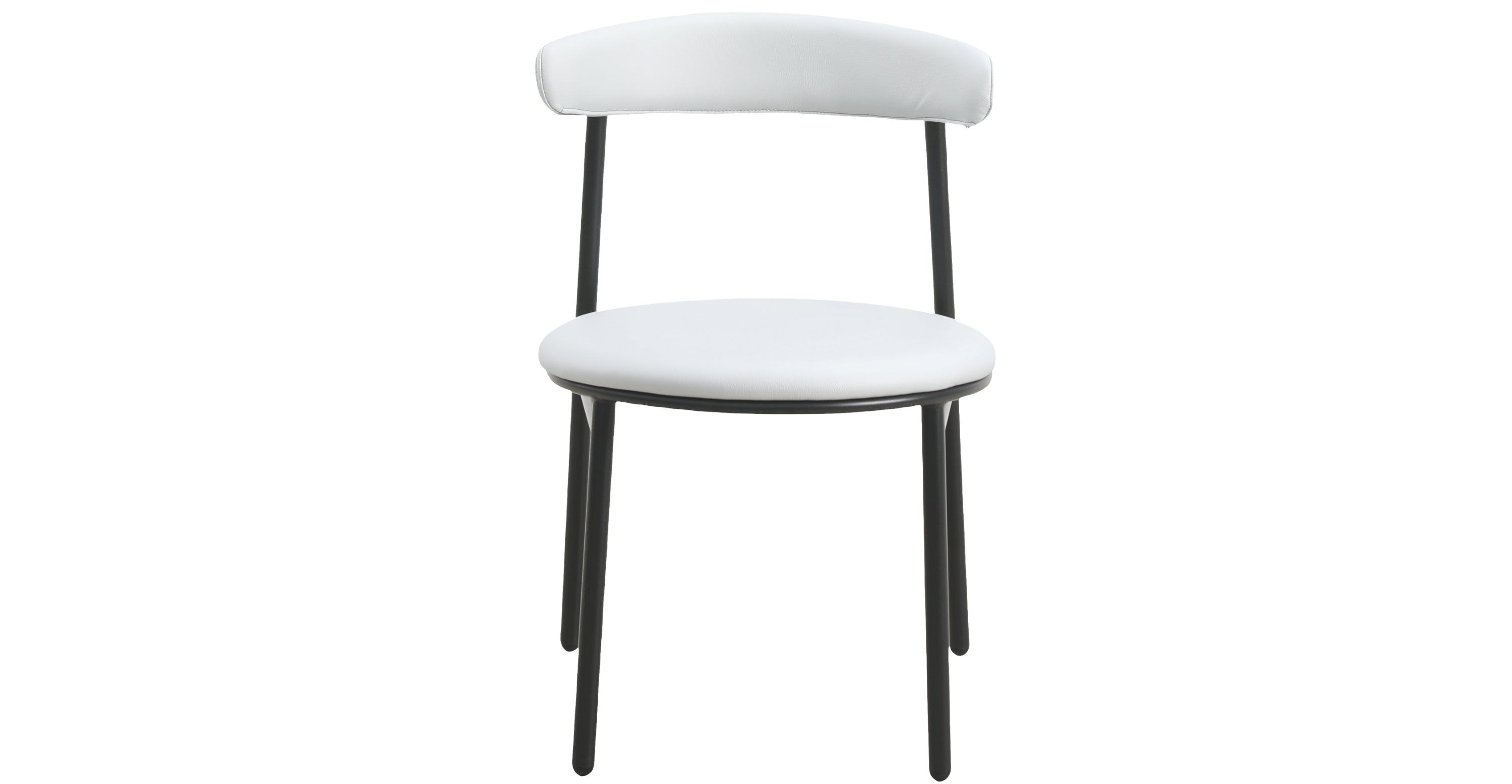 Lume Modern Dining Chair Upholstered in Polyester with Metal Legs Grey