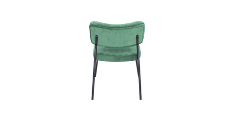 Marilane Velvet Accent Chair With Metal Frame Set of 2 Turquoise